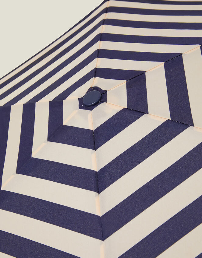Nautical Stripe Designer Beach Umbrella