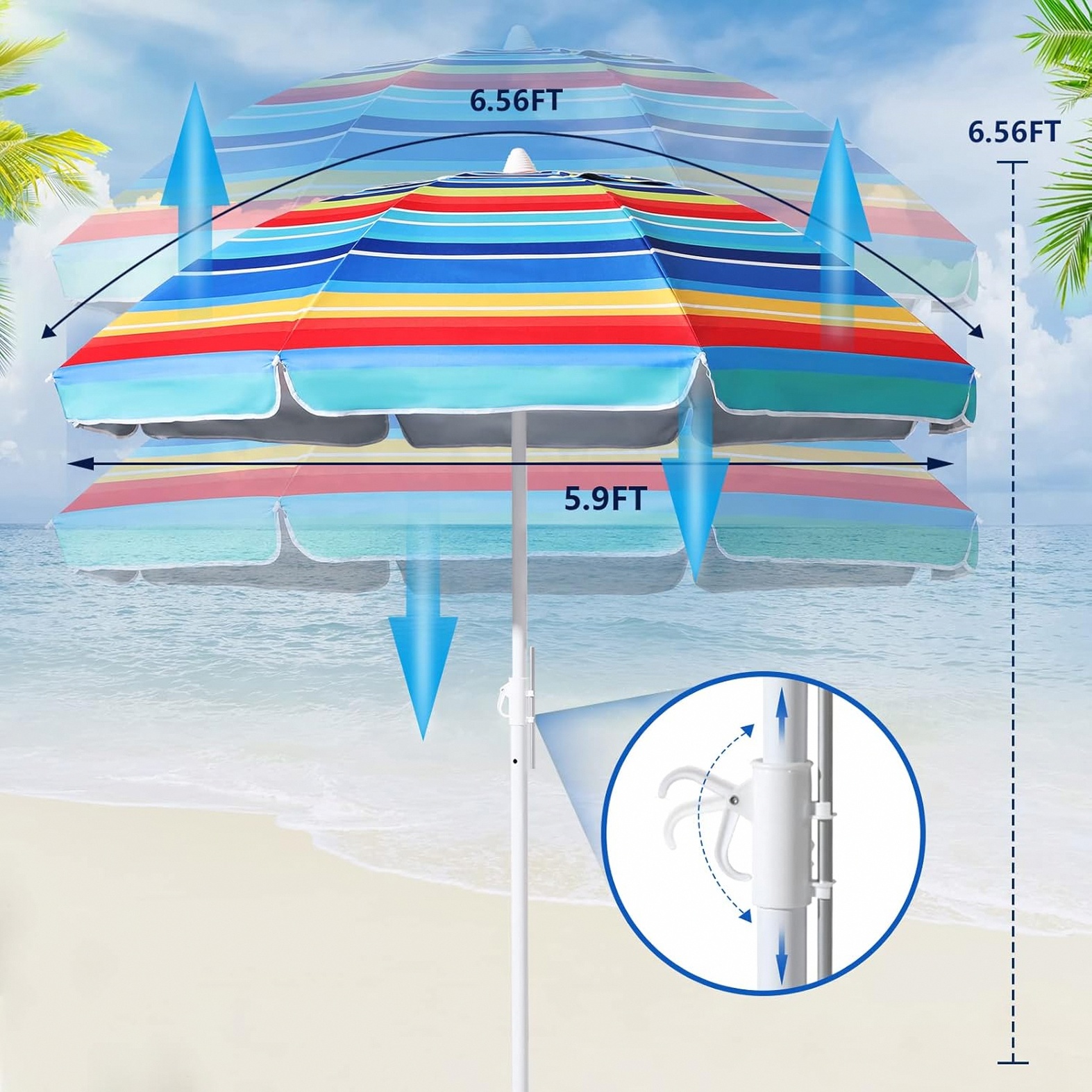 Storm-Proof Premium Beach Umbrella